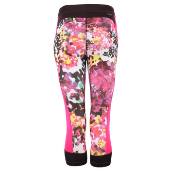 legginsy damskie 3/4 ADIDAS TECHFIT CAPRI FLORAL / AJ0534