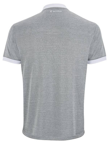 koszulka tenisowa męska TECNIFIBRE POLO TEAM MESH / siwa