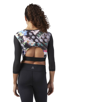 koszulka sportowa damska REEBOK COMPRESSION GRAPHIC CROP / CF3167