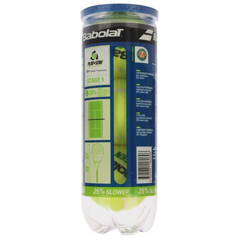 Piłki tenisowe BABOLAT STAGE 1 green / puszka 3 sztuki