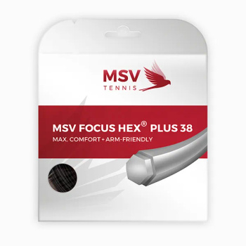 Naciąg tenisowy MSV FOCUS HEX PLUS 38 12M Black