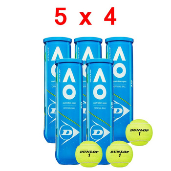 5 puszek x 4sztuki -Piłki tenisowe DUNLOP AUSTRALIAN OPEN  4szt. 