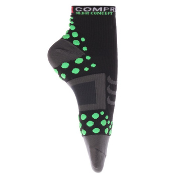 skarpety kompresyjne COMPRESSPORT RUN PRO RACING SOCKS 3D.DOT HIGH-CUT (1 para) /  RSH BLACK-GREEN 11319-204