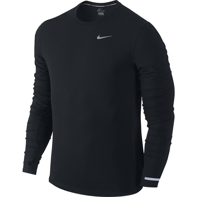 koszulka do biegania m ska NIKE DRI FIT CONTOUR LONGSLEEVE 683521 010 Internetowy sklep tenisowy sportclub .pl