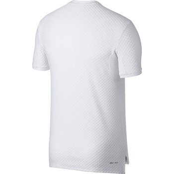 koszulka tenisowa męska NIKE COURT TOP SHORT SLEEVE / 855279-100