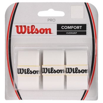 owijki tenisowe WILSON PRO OVERGRIP COMFORT WHITE x3 / WRZ4014 WH